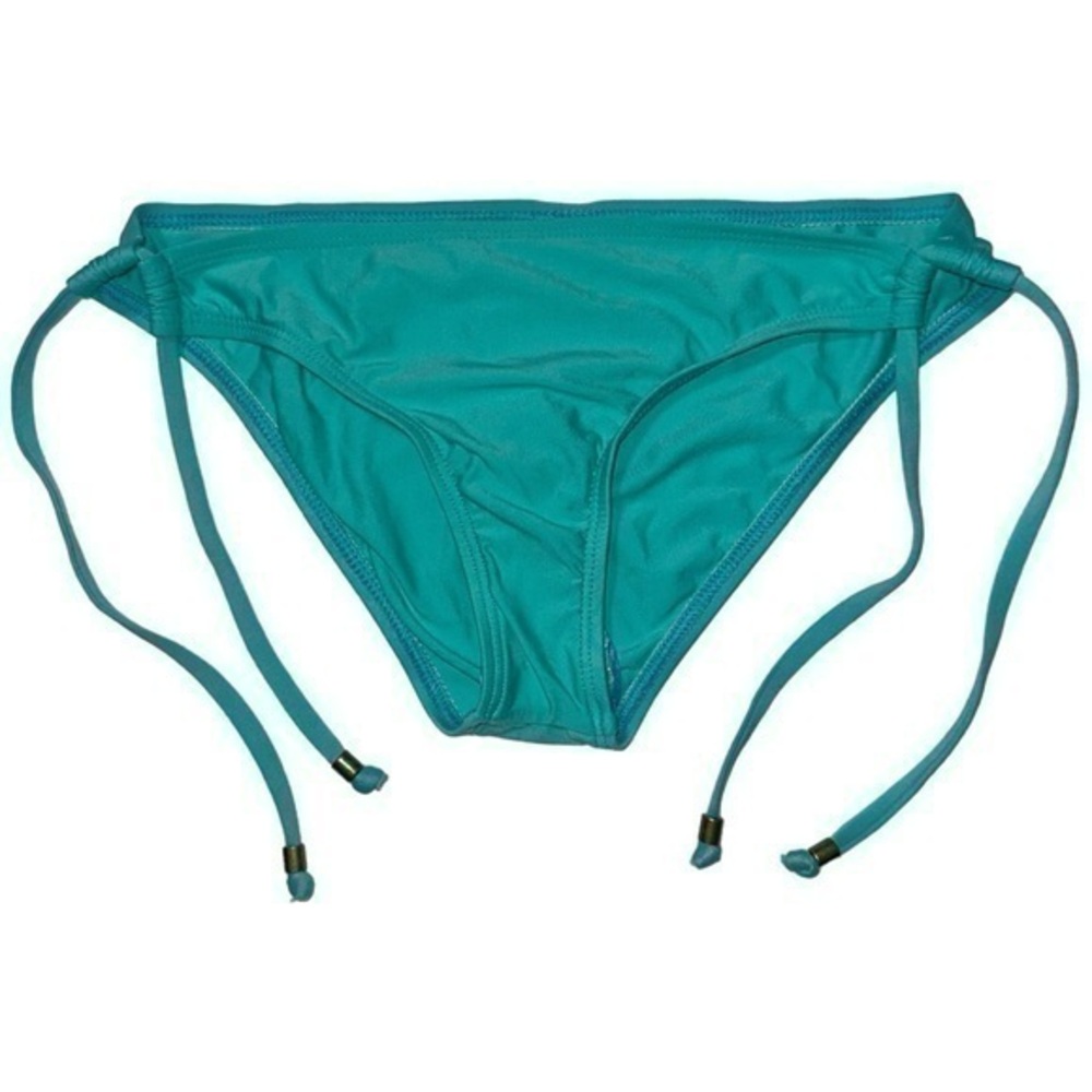 Ella Moss BNWT Women’s Size S Aqua Blue Tunnel Pant Side Tie Bikini Bottom